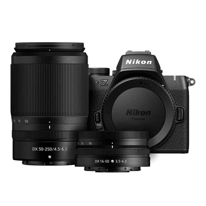 Nikon Z50 II with Two Lenses | Compact mirrorless Stills/Video Camera with Easy Color presets and Wireless Photo Sharing | USA Model