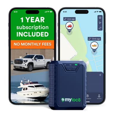 Ultra GPS Tracker for Vehicles – Rugged Waterproof GPS Locator for Cars, Trucks, Hidden Tracking Device, 4G LTE, Real-Time Updates, Long Battery Life (12-Mo Subscription Included)