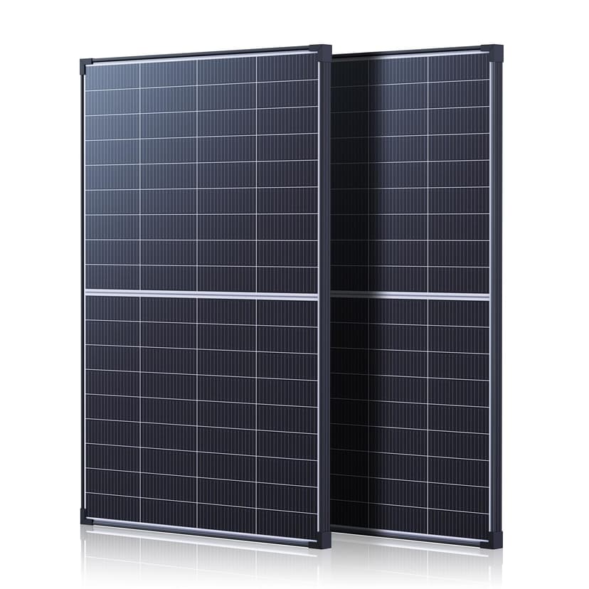 Callsun 360W Solar Panels (2x180W) N-Type Bifacial - 25% High-Efficiency 16BB Kit for RV Roofs, Shed, Marine & Home Backup - All-Weather Ready, 30% Extra Dual-Sided Output, Heat-Resistant
