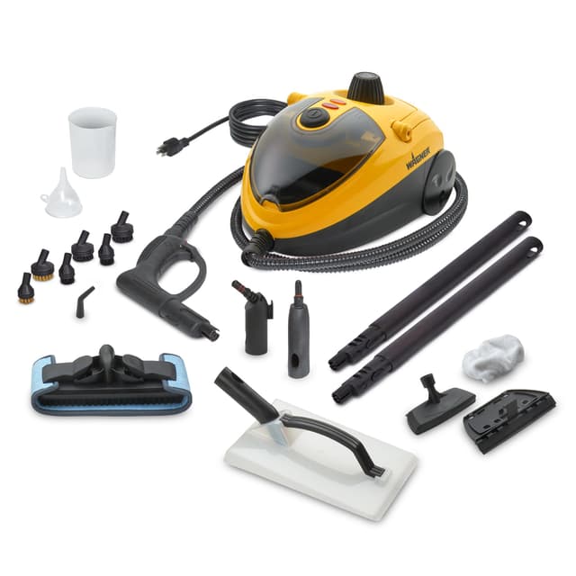 Wagner Spraytech 0282014 915e On-Demand Steam Cleaner & Wallpaper Removal, Multipurpose Power Steamer, 18 Attachments Included (Some Pieces Included in Storage Compartment) For Floor