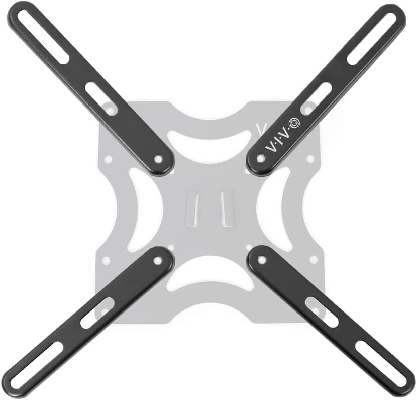 VIVO Steel VESA Extension Mount Adapter Brackets for Screens 32 to 55 inch LCD LED TV, Conversion Plate Kit for VESA up to 400x400mm (MOUNT-AD400B)