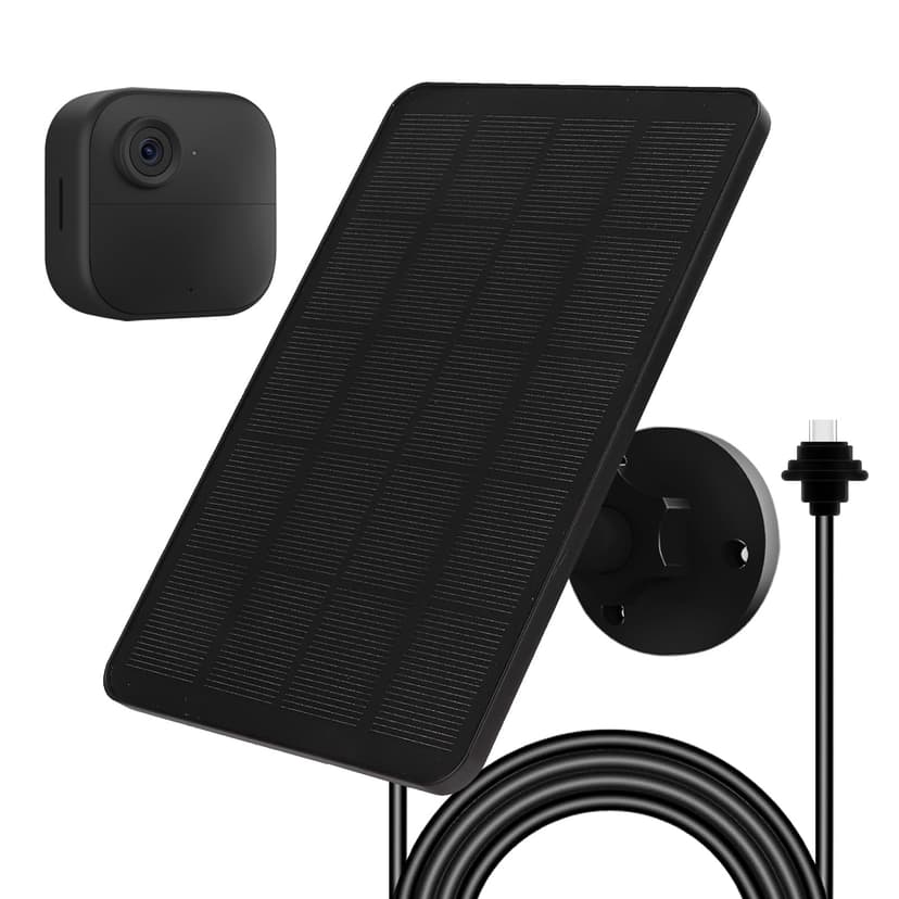 Solar Panel for Blink Camera, Solar Panel 4W Compatible with Blink Outdoor 4 (4th Gen) Camera, Solar Charger for Camera Outdoor with 13.12Ft Outdoor Power Cable, Adjustable Mount, IP65 Waterproof