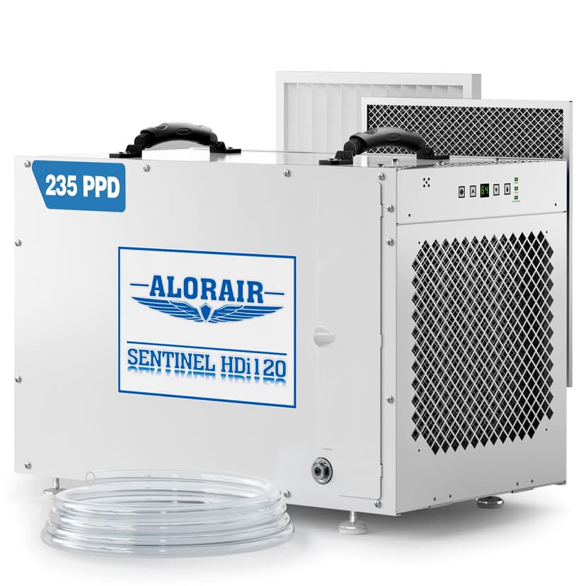 ALORAIR Sentinel HDi120 Commercial Dehumidifier with Pump, 235 Pints Whole Homes Dehumidifier for Crawl Spaces, Basements, up to 3,300 sq. ft. cETL