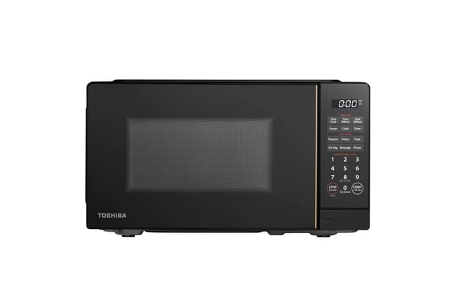 TOSHIBA Small Microwave Oven with 11 Power Levels, ChefDefrost, Sound On/Off & Eco Mode, 0.7 Cu Ft, 700W, Black, MM-EM07PA(BK)