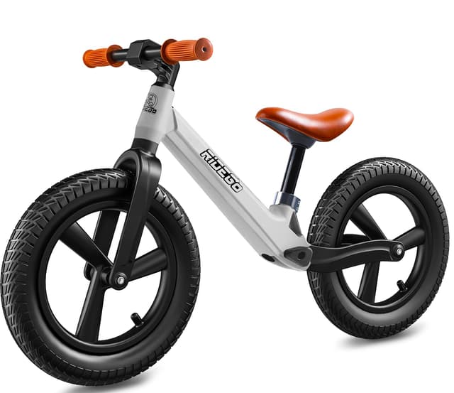 Ridego 14 Inch Balance Bike for Kids 3-6 Year Old,Lightweight Kids Bike with Adjustable Seat, Push Bicycle with Air Rubber Tires，Ride-on Toys Birthday Gift