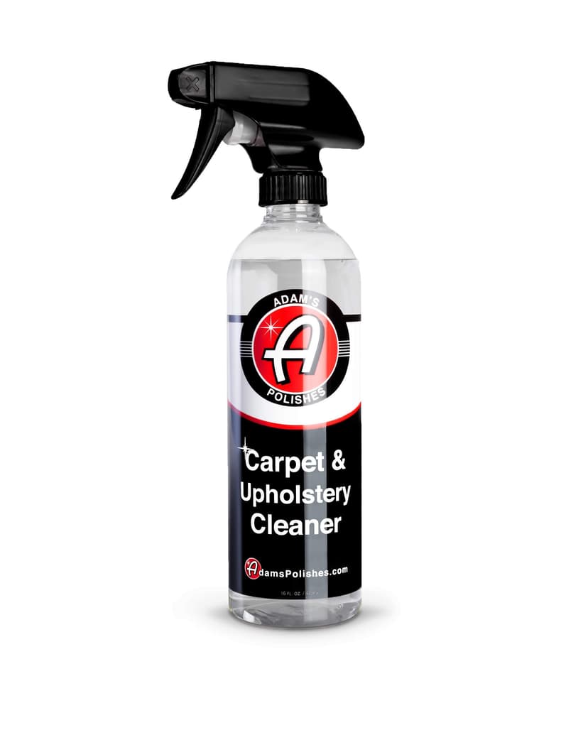 Adam's Polishes Carpet & Upholstery Cleaner (16oz) - Powerful Car Carpet Cleaner For Auto Detailing, Cloth & Fabric Interior Cleaning Solution, Stain Remover For Car Seat, Floor Mats & More