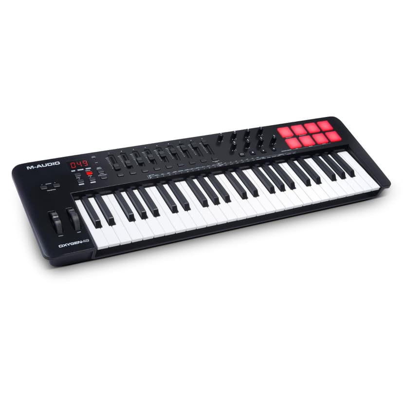 M-AUDIO Oxygen 49 (MKV) Key USB MIDI Keyboard Controller with Beat Pads, Smart Chord, Scale Modes, Arpeggiator and Native Instruments Sound Package (NKS Integration)