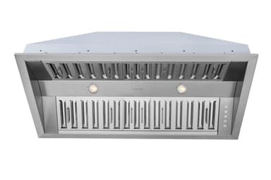 Hauslane Range Hood Insert 40 Inch Pro-Style - Stainless Steel Built-In Vent with 800 CFM Suction, Quiet Operation, LED Lights, 3-Speed Fan, 21" Deep, Ducted/Ductless Convertible for Insert Mount