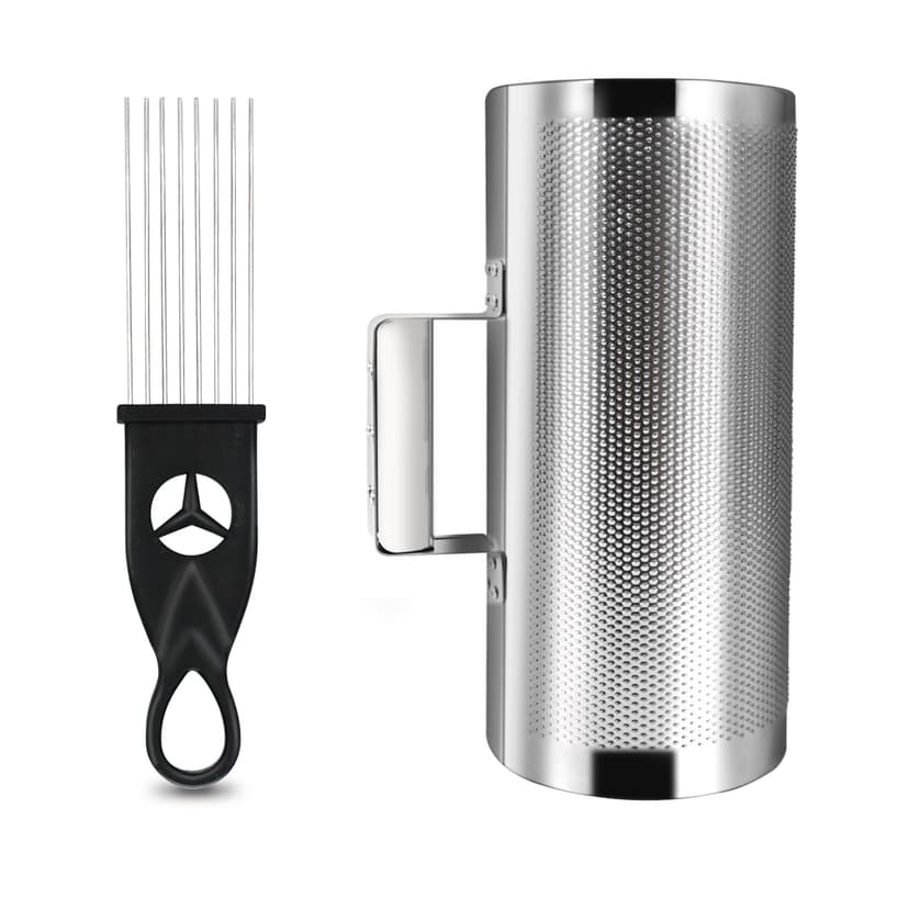 Soulmate Stainless Steel Guiro Shaker 12" 6" Percussion Instrument Guiro Musical Instrument with Scraper Latin Percussion Training Tool for Live Performance