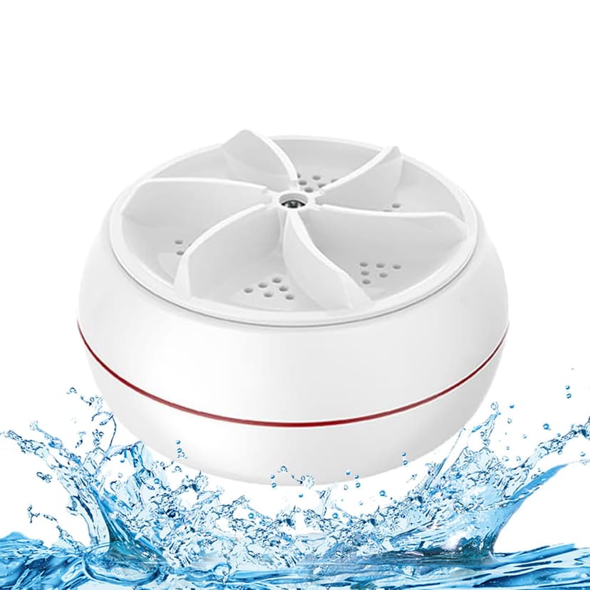 Mini portable USB Washing Machine | Sink Washing Machine Ultrasonic Turbo Washer for Clothes and Dishes. Perfect for Travel, Business, Camping, Home, College, RV, and Apartments
