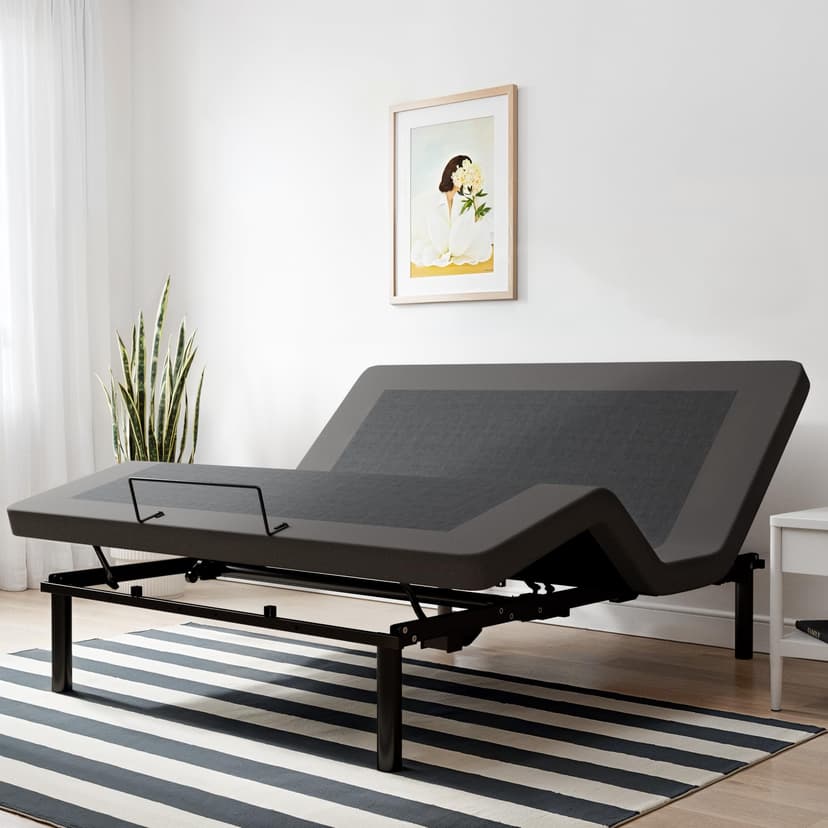 FARDLIFE Queen Adjustable Bed Frame with Wireless Remote, Dual Motors, Thick Edge