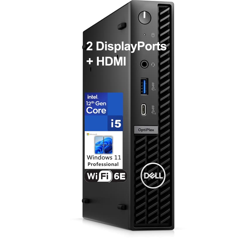 Dell OptiPlex 7020 MFF Mini PC 7000 Micro Form Factor Business Desktop Computer, Intel Hexa-Core i5-12500T, 32GB DDR5 RAM, 1TB PCIe SSD, WiFi6E, 2 DisplayPort + HDMI, Windows 11 Pro