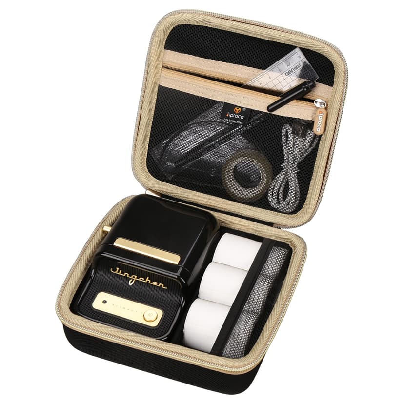 Aproca Case Compatible with NIIMBOT B21 Label Maker Thermal Label Printer, Storage Portable Bag for Accessories -Black (Case Only)