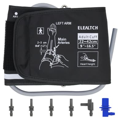 Large Size Cuff Compatible with Omron 9"-16.5" Inches (22-42CM) L Blood Pressure Cuff Adult ARM BP Replacement Cuff for Big ARM (Large)