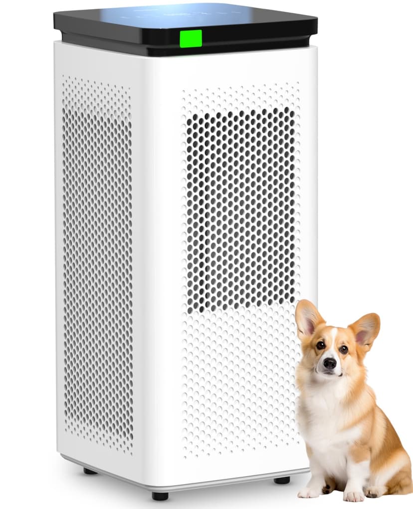 Air Purifiers for Home Large Rooms up to 3500 Ft², H13 True HEPA 0.1 Micron 99.97% Filtration with Carbon Filter, 235 CFM CADR, Removes Allergens, Pet Odor, Smoke, VOCs, 30dB Sleep Mode, PM2.5 Display