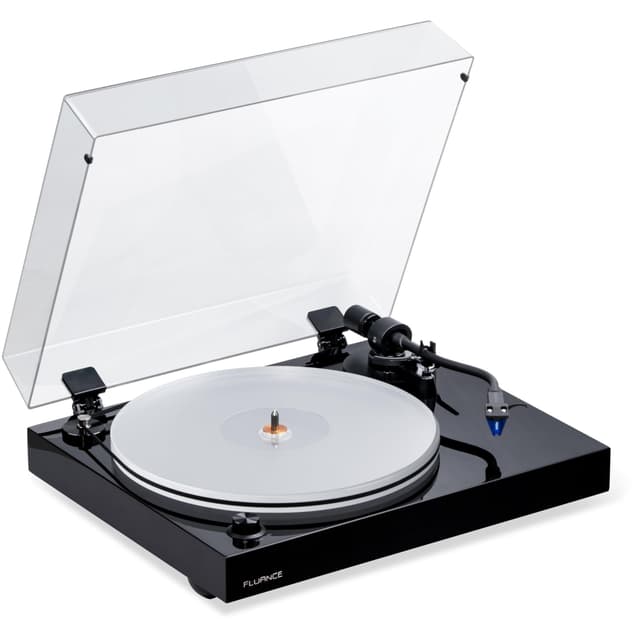 Fluance RT85 Turntable with Ortofon Cartridge, Acrylic Platter, Speed Control, and Vibration Isolation - High Fidelity Vinyl Record Player