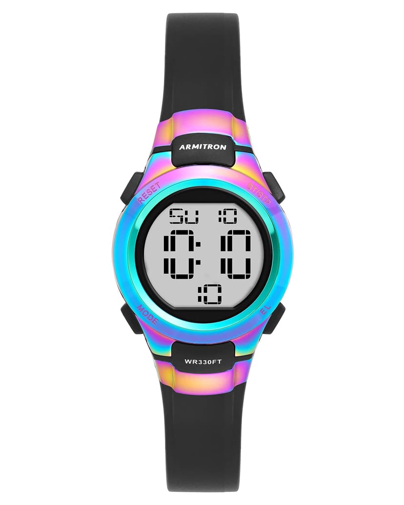 Armitron Sport Women's Digital Chronograph Resin Strap Watch, 45/7012