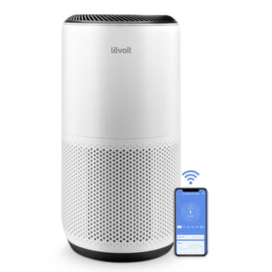 LEVOIT Air Purifiers for Home Large Room Up to 1733 Ft² With HEPA Sleep Mode, AHAM VERIFIDE, Auto Mode, Air Quality Monitor, Smart WiFi, 3-in-1 Filter For Pet Allergy, Smoke, Dust, Core 400S-P, White