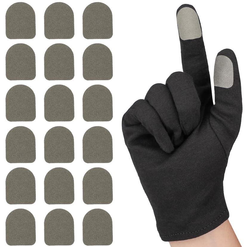 ENPOINT Ultra-Thin Touch Screen Stickers for Gloves, Motorcycle Gloves Touchscreen Stickers, Sensitive Mobile Gaming Accessories for PUBG Call of Duty Mobile Legends, Pack of 20