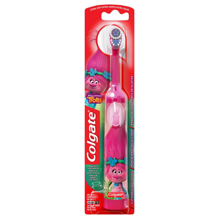 Colgate Kids Powered Toothbrush, Trolls, Extra Soft