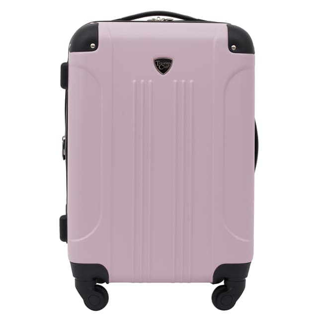 Travelers Club Chicago Hardside Expandable Spinner Luggage, Lilac, 22" Carry-On