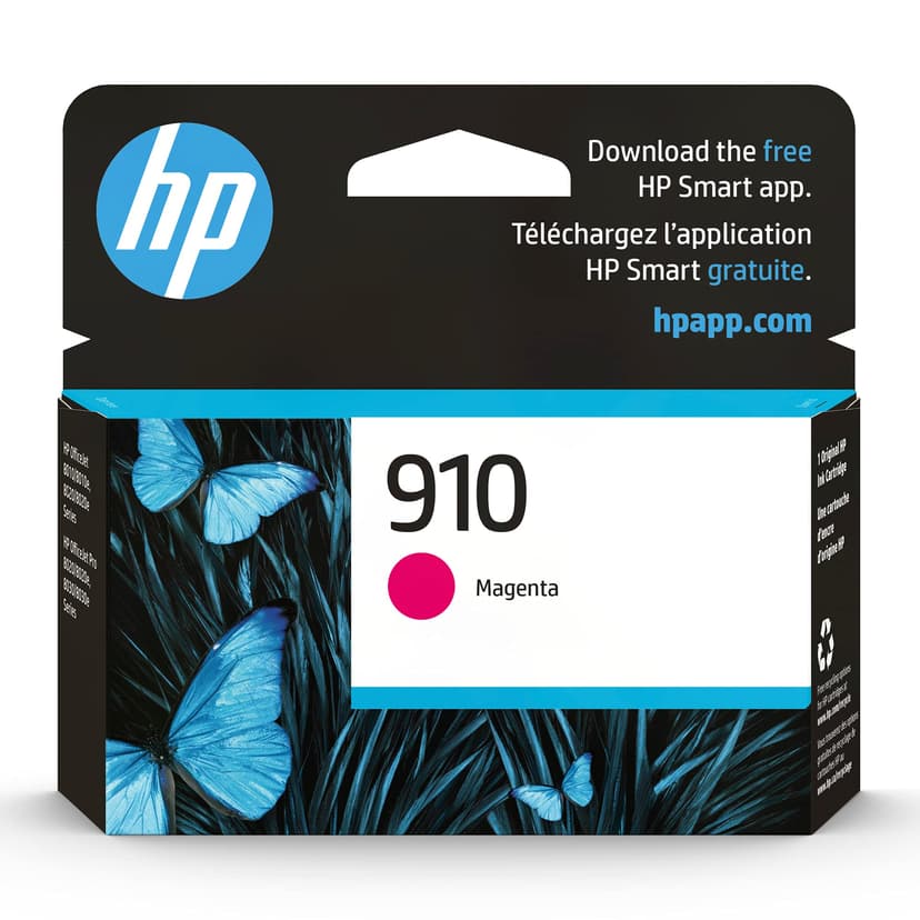 HP 910 Magenta Ink Cartridge | Works with OfficeJet 8010, 8020, Pro 8020, 8030 | Eligible for Instant Ink | 3YL59AN