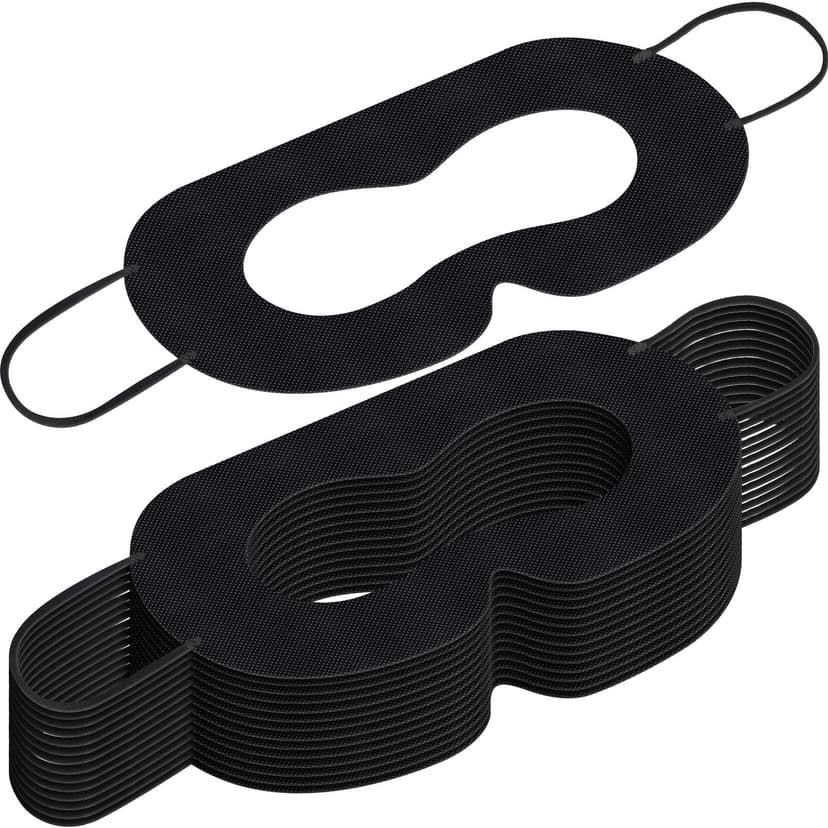 Saysurey 200 Pcs Disposable VR Face Mask Breathable Cover for VR Nonwoven Fabric Sanitary Eye Mask, Eye Cover Pad (Black)