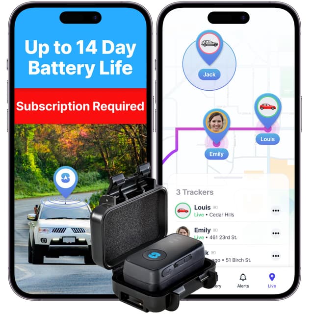 Spytec Atlas GPS Tracker for Vehicles & Kids (Subscription Required) | Up to 14-Day Battery Life | Waterproof Magnetic Case, Geofencing, Portable Real Time Mini GPS Car Tracker w/Lifetime Support