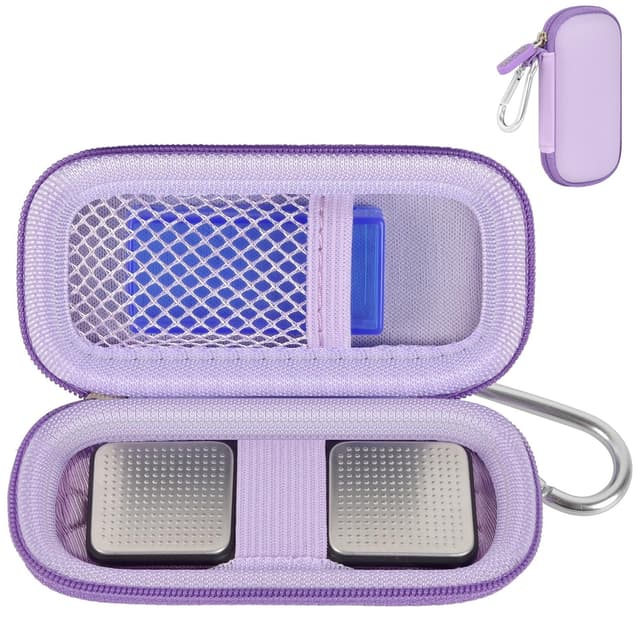 Heart Rate Monitor Case Compatible with AliveCor KardiaMobile Personal EKG/for AliveCor KardiaMobile 6L, 6L Max/for Sec Heart Monitor. Storage Holder Fits for Pill Organizer -Purple(Box Only)