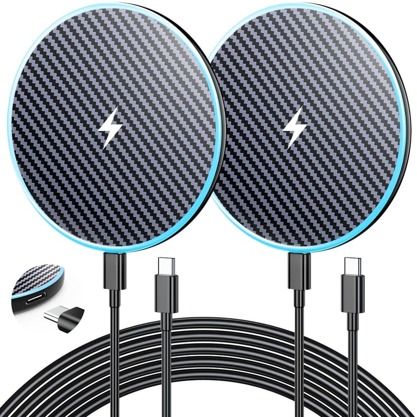 Wireless Charger for Samsung 2Pack 6FT 15W Samsung Magnetic Wireless Charger Fast Charging Pad for Samsung Galaxy S25 Ultra/S24/S23/S22/S21/Z Google Pixel 9 8a 7a 8 7 Pro (Strong Magnet Technology)