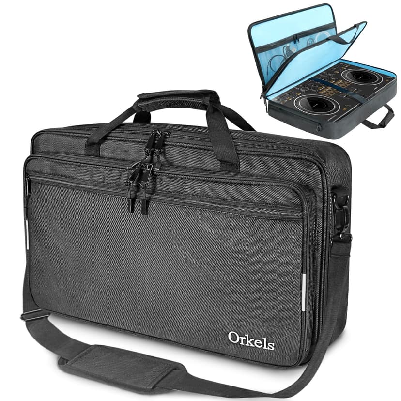 ORKELS DJ Controller Case for DDJ-FLX10, DDJ-GRV6, DDJ-REV5, DDJ-REV7, DDJ-FLX6-GT, DDJ-800, XDJ-RR, DDJ-1000SRT, RX, S8, DDJ SX, SX2, SX3, Inpulse 500 DJ Controller, L-28.3''Wx16''Dx5.9''H