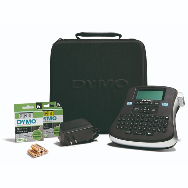 DYMO Label Maker 210D Label Maker, 2 Lines, 6 1/10w x 6 1/2d x 2 1/2h, 3" (1738976)