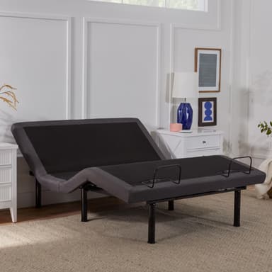 LUCID L300 Adjustable Bed Frame - Head and Foot Incline - USB - Wireless Remote - Easy 2 Person Assembly - Quiet Motor - Relax - TV - Working - Reading - Ergonomic - Electric Bed Base - Queen Size