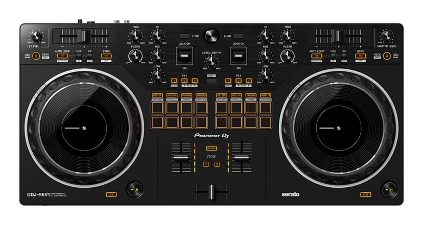 Pioneer DJ DDJ-REV1 2-deck Serato DJ Controller, Black