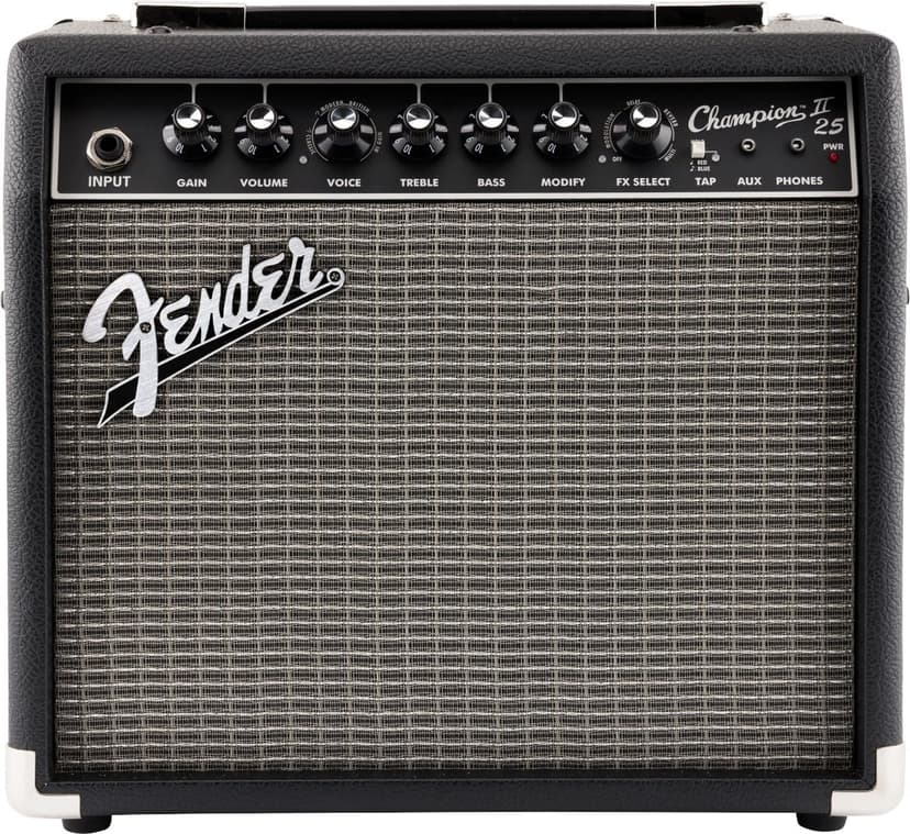 Fender Champion II 25 Guitar Amp, 25 Watts, with 2-Year Warranty, Features 12 Built-In Effects Models