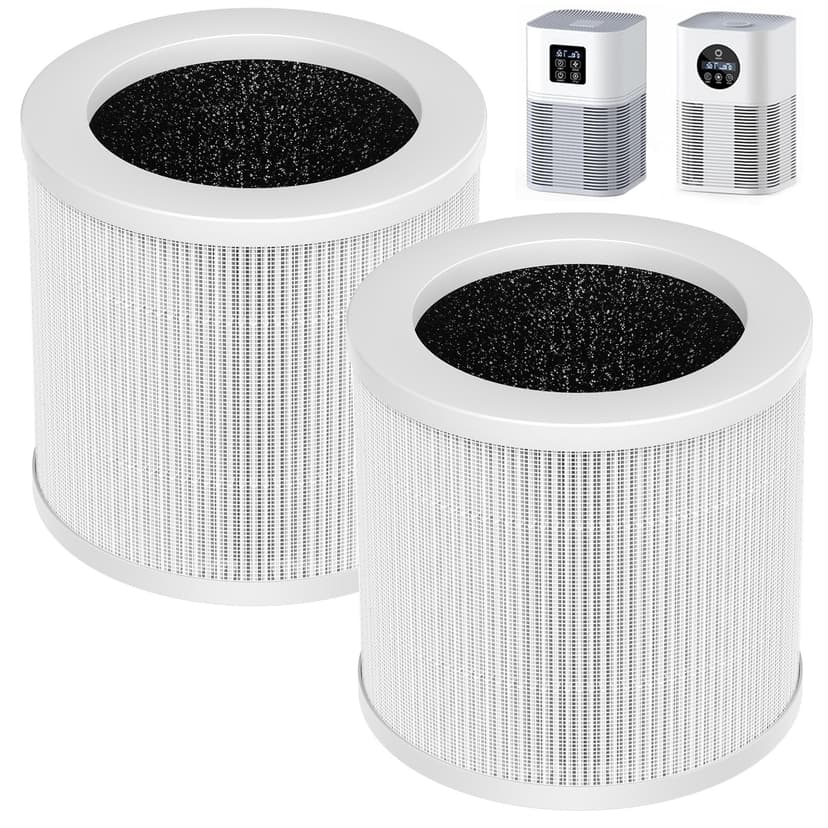 2 Pack A1 Replacement Filter Compatible with VEWIOR Air Purifier HQSC-50, HQKJ-80, AMEIFU AP01W, KOIOS HQKJ-50 Air Pur ifier, 3-in-1 HEPA Air Cleaner Filter