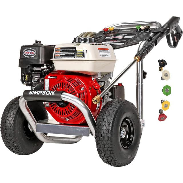 Simpson Cleaning 3600 PSI Gas Pressure Washer, 2.5 GPM Power Washer for Commercial Use, Honda GX200 Engine, 35-Foot MorFlex Hose, Aluminum Series, 49-State (ALH3425)