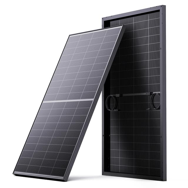 Callsun N-Type 16BB 200W Bifacial Solar Panel, 200 Watt Solar Panel for 12V Battery Systems, 25% High Efficiency, Dual-Module Parallel Anti-Shade Design, for RV Van Marine Home Rooftop Off-Grid