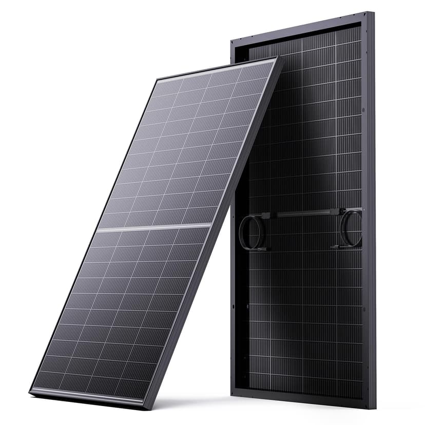 Callsun N-Type 16BB 200W Bifacial Solar Panel, 200 Watt Solar Panel for 12V Battery Systems, 25% High Efficiency, Dual-Module Parallel Anti-Shade Design, for RV Van Marine Home Rooftop Off-Grid