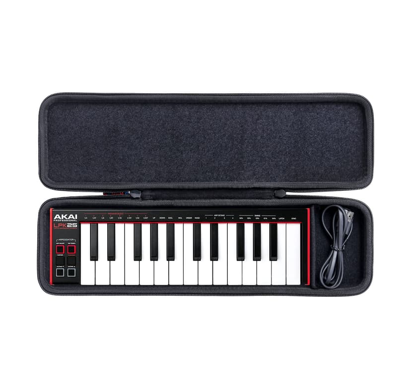 khanka Hard Carrying Case Replacement for AKAI Professional LPK25 - USB MIDI Keyboard Controller, Case Only