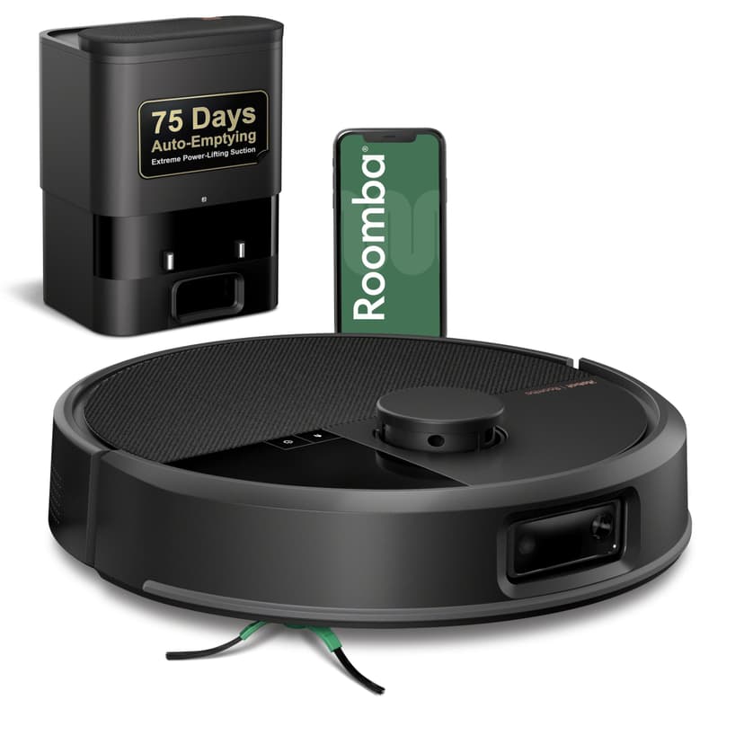 iRobot Roomba Max 705 Robot Vacuum with AutoEmpty Dock, Powerful Suction, Dual Rubber Anti-Tangle Brushes, LiDAR Navigation, Obstacle & Anti-Fall Detection, for Carpet and Hard Floors