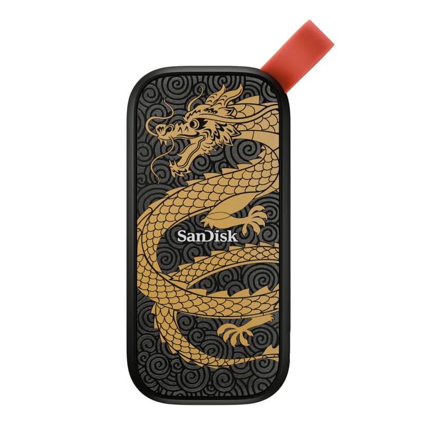 SanDisk 1TB Portable SSD, Dragon Edition - Up to 800MB/s, USB-C, USB 3.2 Gen 2, Updated Firmware - External Solid State Drive - ‎SDSSDE30-1T00-GD25