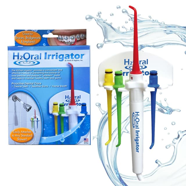 Oral Irrigator Shower Dental Care System | Advanced Shower Water Flosser for Healthy Gums and Teeth | Shower Flosser | Dental Water Flosser for Superior Dental Hygiene at Home | Made in U.S.A.