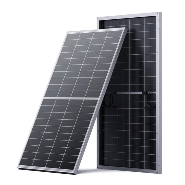 Callsun N-Type 16BB 200W Bifacial Solar Panel, 200W Solar Panel for 12V Battery Systems, 25% High Efficiency, Dual-Module Anti-Shade Design, for RV Van Rooftop Home Off-Grid