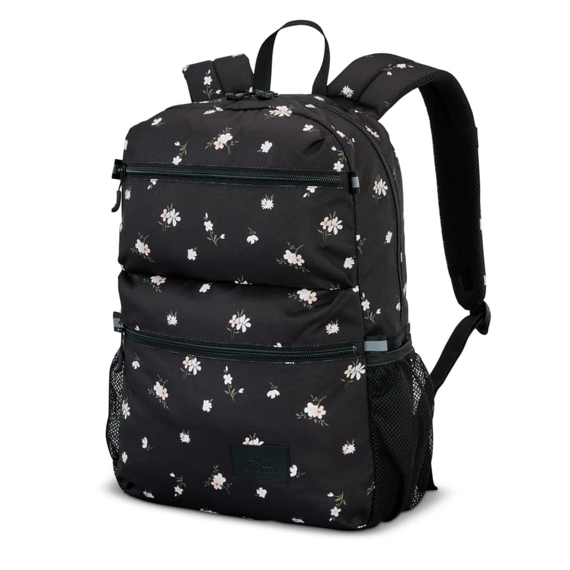 High Sierra Everclass Backpack - Travel or Work Laptop Bookbag with 360° Reflectivity, Dual Water Bottle Pockets & Fits Laptops Up To 15.6”, One Size, Floral Black