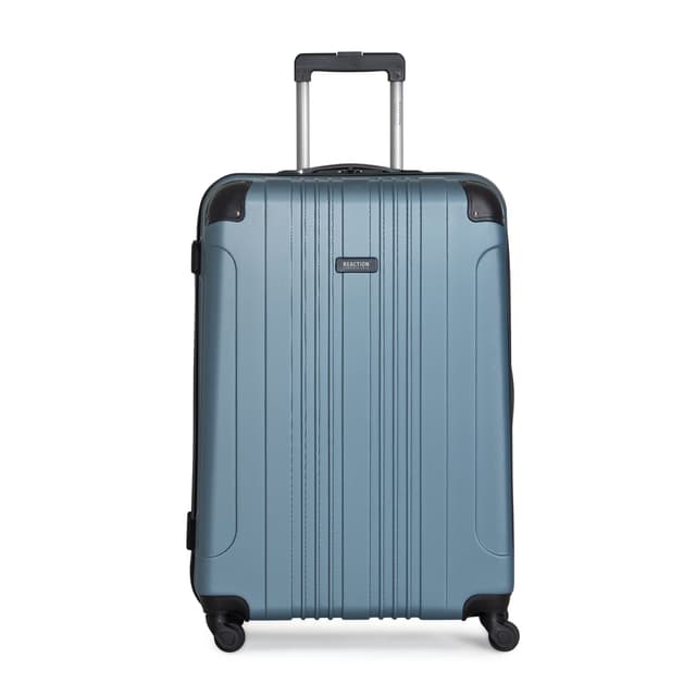 Kenneth Cole REACTION Out of Bounds Lightweight Hardshell 4-Wheel Spinner Luggage, Granite Blue, 28-Inch Checked