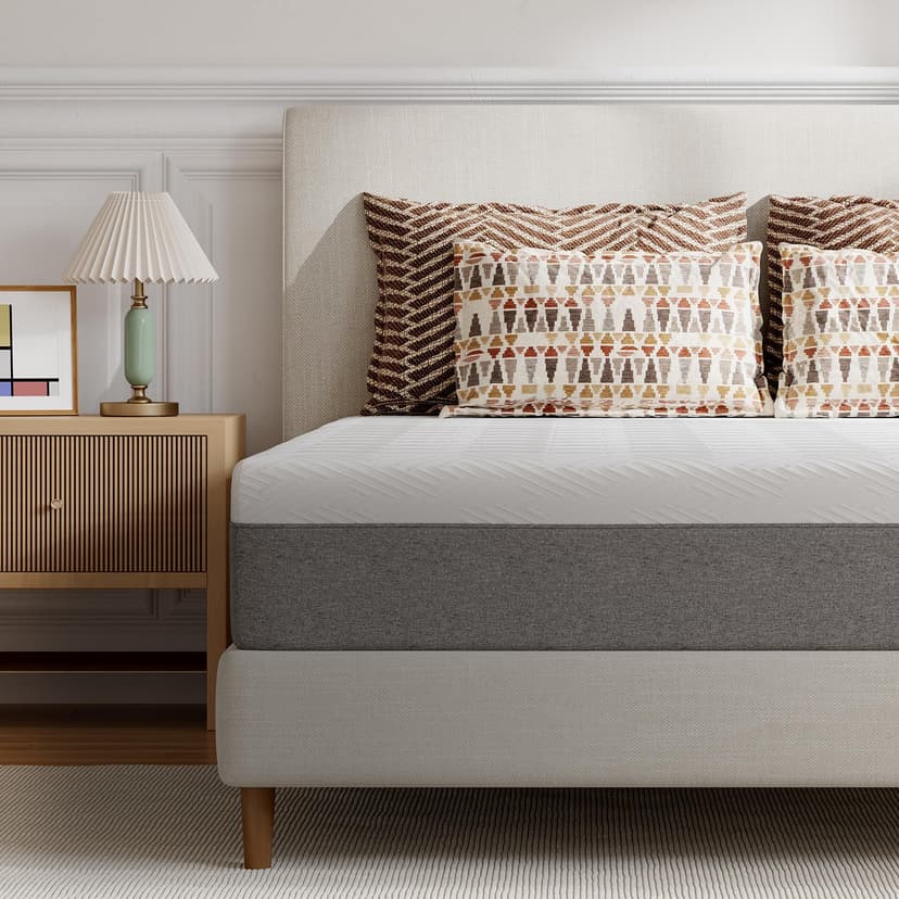 Novilla 10 Inch Twin Size Memory Foam Mattress in a Box, Back Pain Relief & Body Support, Grey, CertiPUR-US Certified