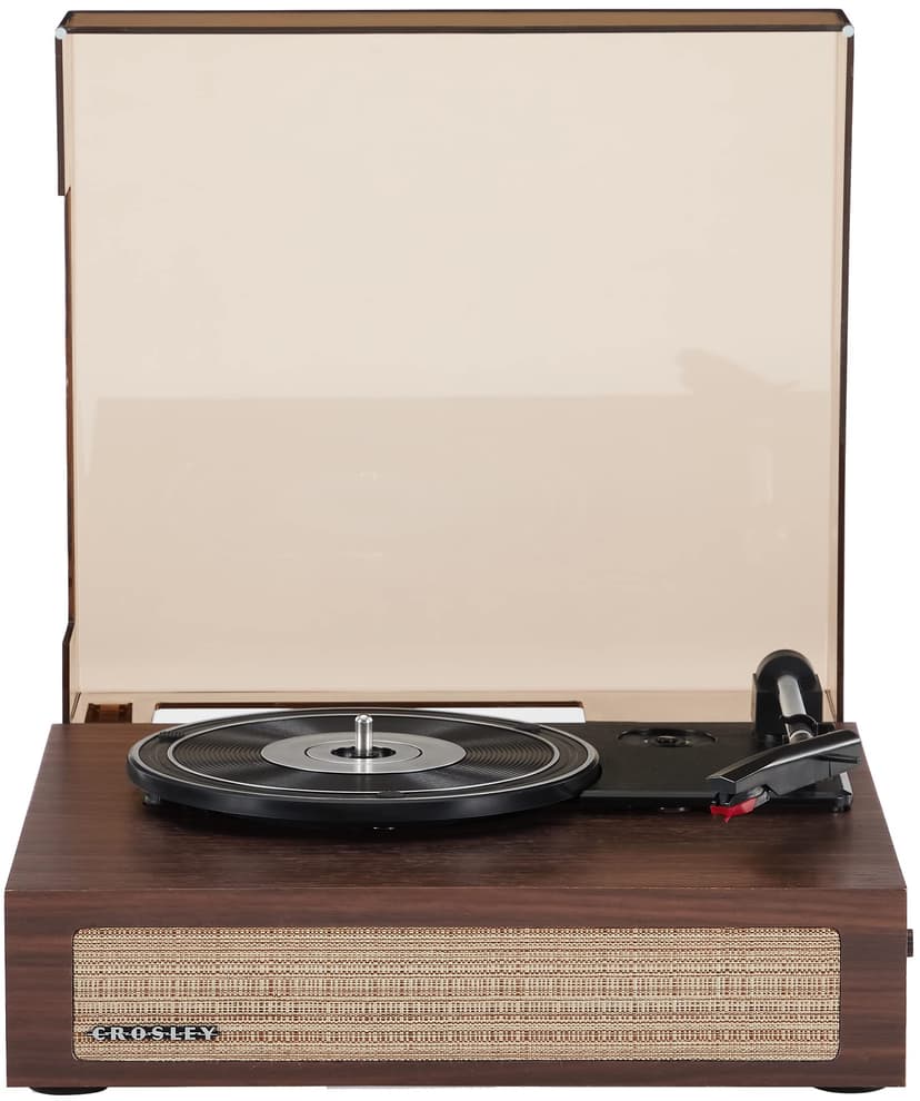 Crosley CR6042A-WA Scout 3-Speed Bluetooth Turntable with Built-in Speakers, Walnut