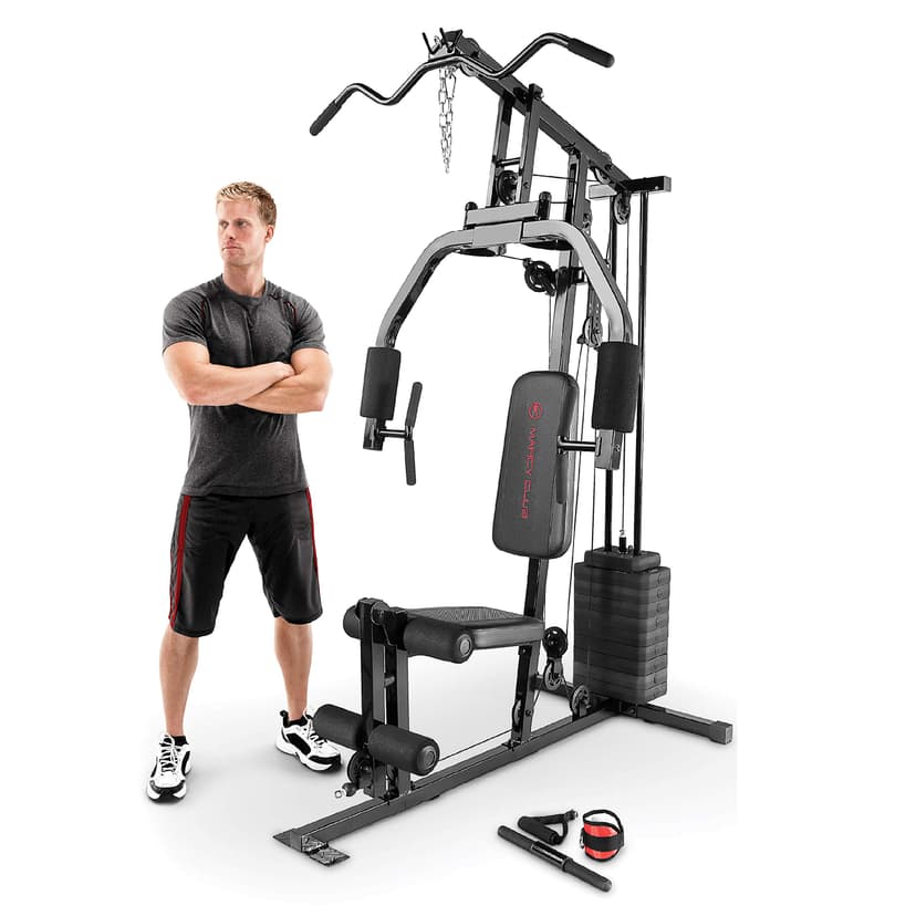 Marcy 100Lb. Stack Home Gym with Pulley, Press Arm, and Leg Developer MKM-81030