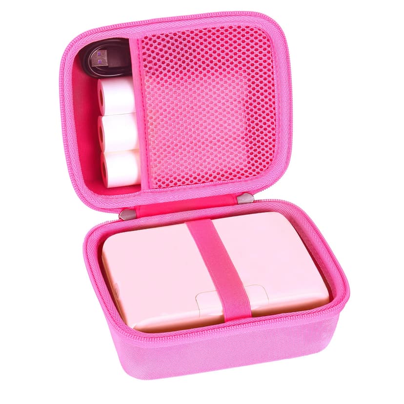 khanka Hard Travel Case Replacement for Phomemo M04S Portable Thermal Printer, Bluetooth Label Printer, Case Only (Pink)